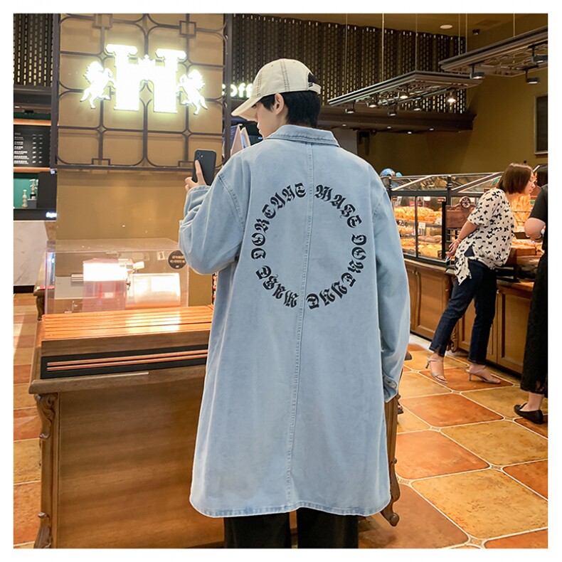 FY663-78限价118M-5XL有加绒cityboy日系风衣长款大码宽松过膝,男装风衣,星座116