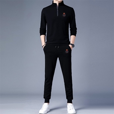 DZF-740钱塘2020-3中青年男士时尚休闲潮流帅气秋季套装P102，男装休闲套装，钱塘207-3