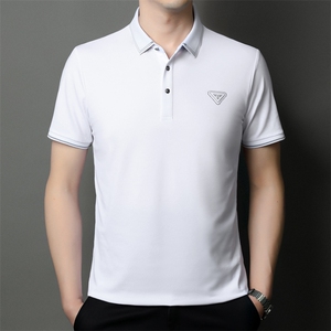 夏季男短袖T恤商务休闲男装中年翻领polo衫半袖上衣JD8631-P63图片
