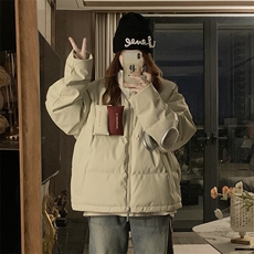 C924-P115PU皮棉衣2025新款冬季面包服韩系宽松羽绒棉服棉袄外套，男装棉衣，星座911-2(原星座613-2）