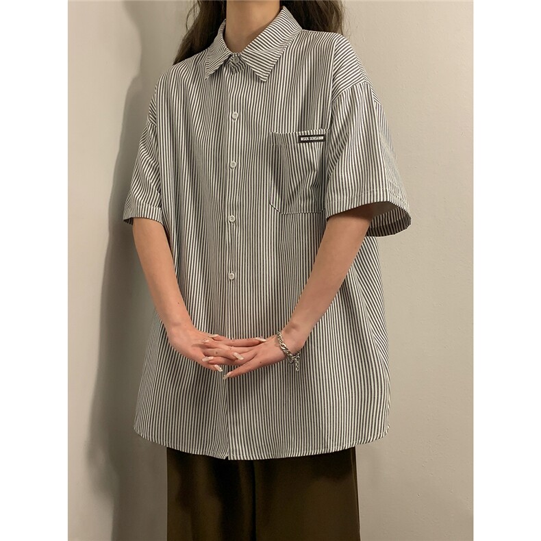 中性夏装2026新款短袖衬衫夏季薄半袖衬衣男女装半袖外套HK14-P43,男装衬衫,电商A233-1
