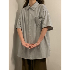 中性夏装2026新款短袖衬衫夏季薄半袖衬衣男女装半袖外套HK14-P43，男装衬衫，电商A233-1