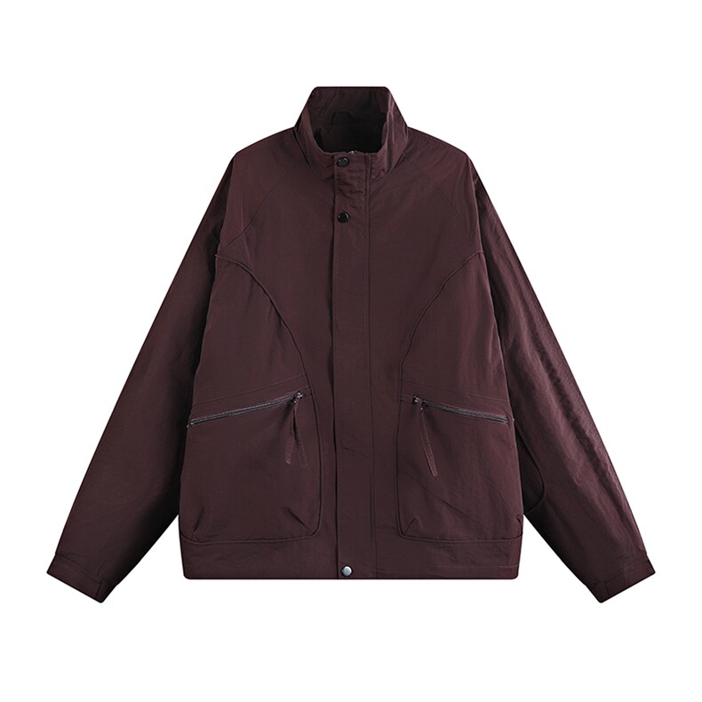 美式双层网格透气轻薄复古工装夹克户外休闲立领夹克XK8811P60，男装夹克，电商A128