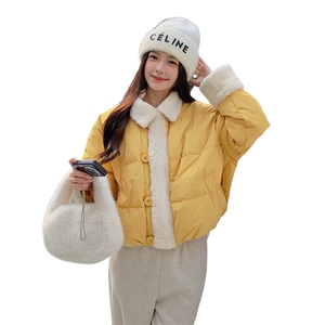 现货冬季新款白鸭绒羊羔毛拼接羽绒服2C057-9951-P265-K388图片