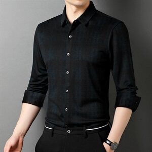 J578钱塘2021-1秋季新款男士高端轻奢羊毛长袖衬衣大货主推P100图片