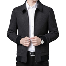 爸爸秋装外套男秋款中年男士夹克休闲男装夹克上衣ZL88025-P180，男装夹克，电商B212（原钱塘6029）
