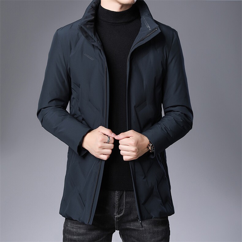 冬季新款中年男立领羽绒服中年爸爸冬装休闲款外套SFT90308-P285,男装羽绒服,电商B212（原钱塘6029）