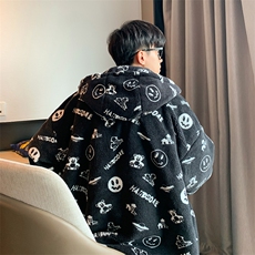 清仓万米面料补货羊羔毛绒外套夹克棉袄棉服棉衣男连帽P80立领P70，男装夹克，星座207