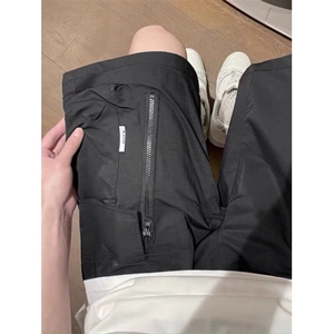 夏天多巴胺穿搭美式黄色休闲短裤气质原宿潮流流行简约百搭 D50图片
