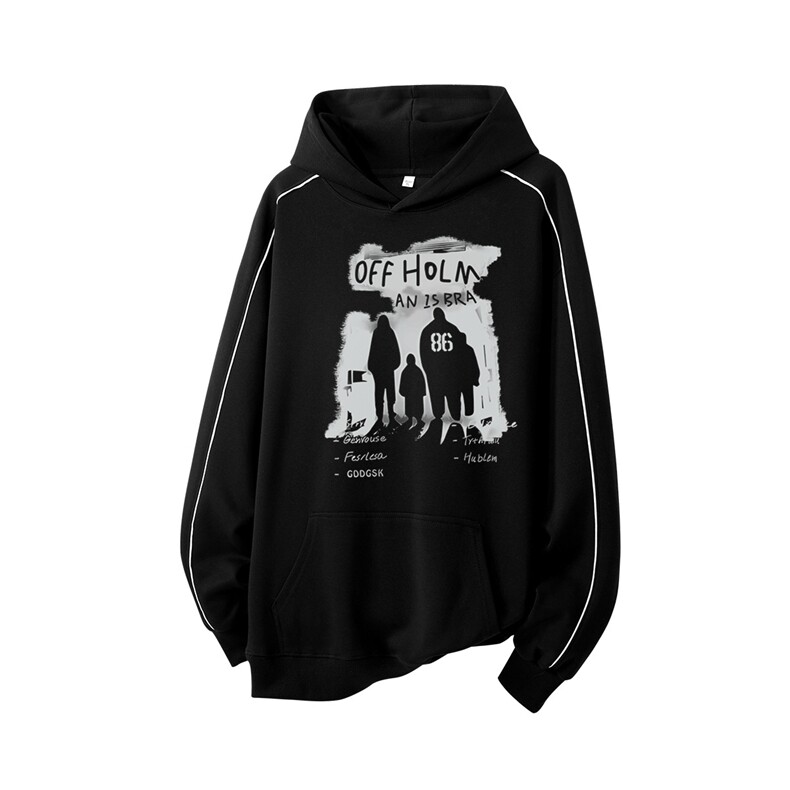 得物供货、复合重磅420克现货连帽卫衣宽松HD019-1-WYT2535-特P45,男装卫衣,电商019-1