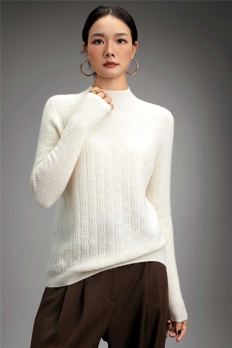 2025年秋季时尚百搭通勤简约休闲一线成衣长袖，女装羊绒衫，鑫萬耀羊绒