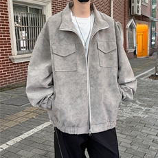 PY5071/P85秋装新款宽松皮衣皮夹克男休闲百搭潮流痞帅上衣外套，男装夹克，电商A141