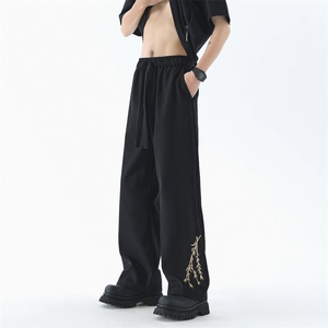 量大优 供视频 冰丝风刺绣长裤 CK28 m-5XL 特P35图片