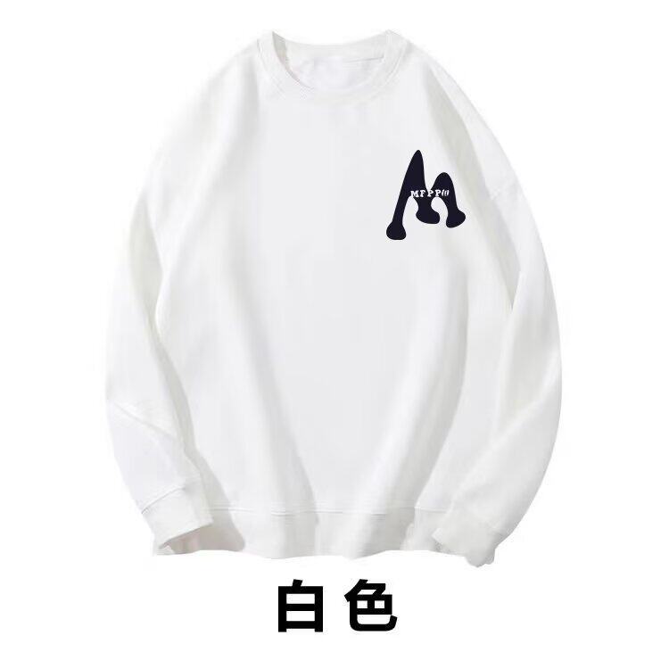 350g潮牌圆领宽松情侣长袖打底衫上衣服束口T恤卫衣Y66-P38网图,男装T恤,电商B245