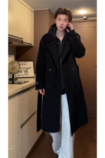 秋冬新款Q2590-TP135198青少年百搭休闲大衣设计感毛呢外套，女装短外套，电商A102