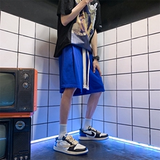 HX969-TP35夏季新款简约大织带抽绳五分裤直筒休闲运动百搭短裤，男装休闲裤，电商A102