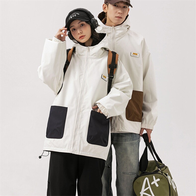 秋季户外夹克男双面穿冲锋衣外套DSA157B-JK7902-P70图片