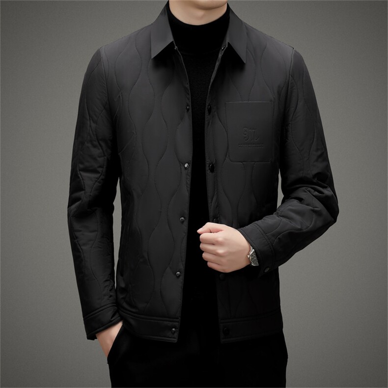 BAMJ-8982钱塘2020-2中年冬季厚款翻领简约商务百搭羽绒服P152,男装羽绒服,钱塘207-2