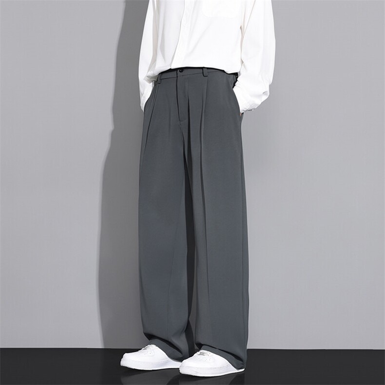 主推男士冰丝休闲直筒简洁长裤CK0818,男装休闲裤,星座1107-1