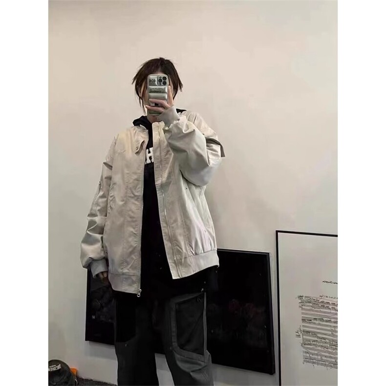美式复古棒球服机能工装高街vibe外套男春秋飞行员夹克JK210-P63,男装夹克,星座1007（原301D）