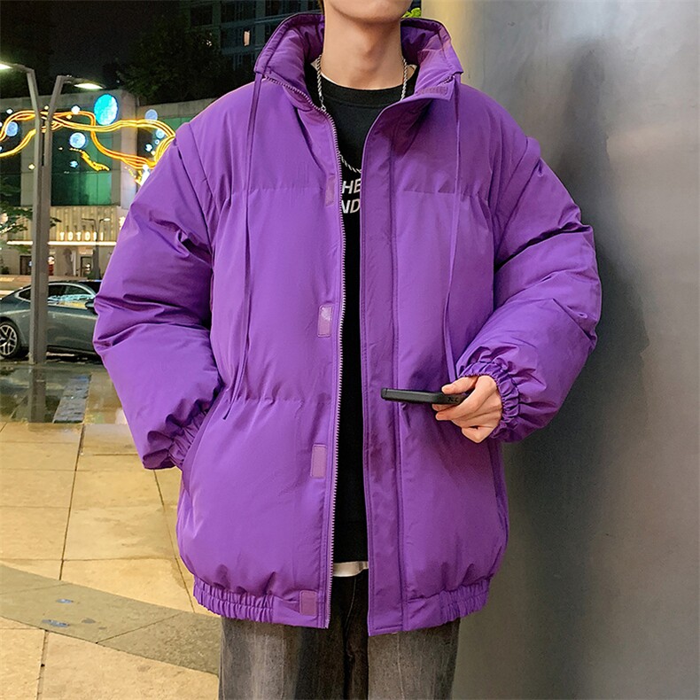 港风潮牌新款可拆卸袖子立领棉服潮流保暖棉衣M087-P105控159,男装棉衣,星座717