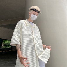 镂空短袖polo衫男潮牌夏季t恤潮流体恤上衣开设PL0148-P43，男装T恤，星座308B-2