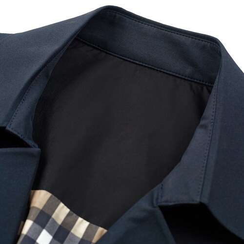 男士风衣中长款薄款2023春季新款中年翻领夹克风衣爸爸装上衣，男装风衣，电商B212（原钱塘6029）