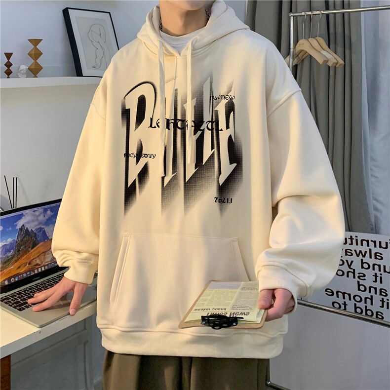 ！重磅大码M-4XL得物品质加厚连帽卫衣RH6233-特P35加绒42,男装卫衣,星座610B-1
