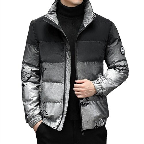 90%羽绒服男款外套立领2023冬季新款厚款鸭绒男士上衣ZG2950-P210，男装羽绒服，电商B212（原钱塘6029）