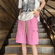 2024夏季新款多巴胺工装短裤男潮牌百搭五分中裤现货K7797-P29，男装牛仔裤，星座512-3