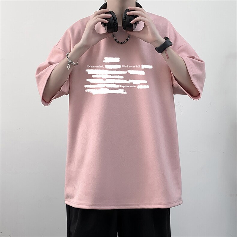 麂皮绒短袖t恤男大码半袖男JD82445-P25,男装T恤,电商A040