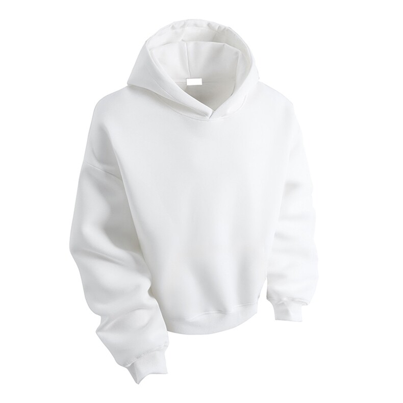 抖音得物品质26春装美式高街重磅曼巴棉无帽绳无口袋连帽卫衣X093图片