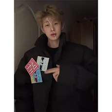 1506/Q8000/P89美式复古冬季加厚双面穿格子棉服，男装棉衣，星座1506