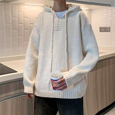 抖音可二开得物不起球连帽纯色毛衣针织衫MY5688p58，男装针织衫/毛衣，电商D315