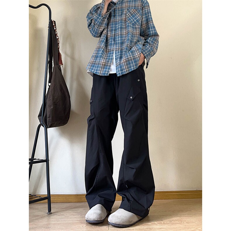 A178秋冬季新款工装裤直筒宽松复古潮牌裤子XK423P45限价65,男装工装外套,电商A178