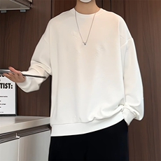 S5015/特P30春秋装新款高个性套头提花卫衣男潮流宽松长袖T恤外套，男装T恤，电商A141