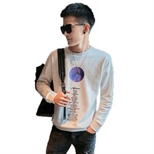 QC20/P58控782021春秋社会小伙潮流宽松百搭简约潮牌套头卫衣男黑，男装卫衣，星座102A（原电商D309-1）
