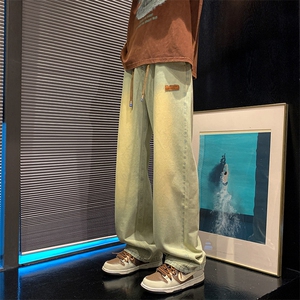 8XL-M特大码牛仔裤男宽松直筒裤子加肥加大码K908P50控68图片