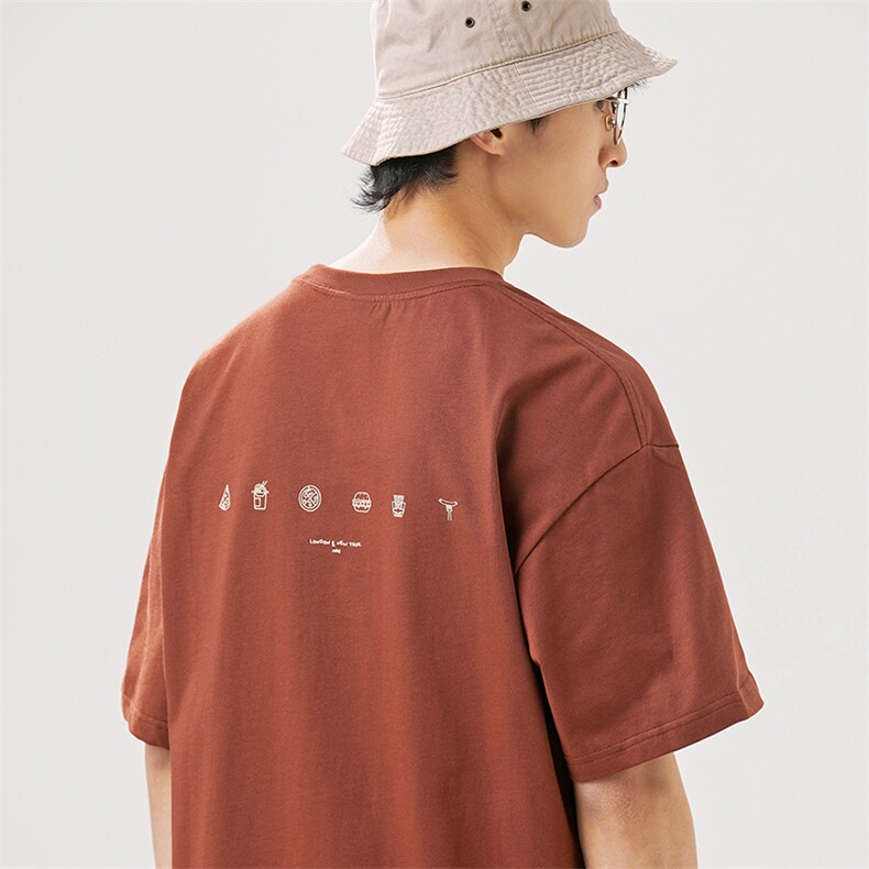 2025夏季新款男装日系潮牌纯棉印花圆领宽松短袖休闲T恤T872-F40,男装T恤,电商A101（原外27）