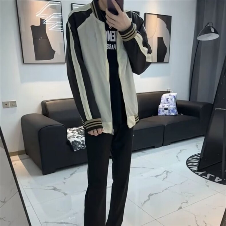 网红苏六同款防晒衣外套棒球服男女潮流休闲百搭薄款夹克上衣,男装防晒衣,星座506A