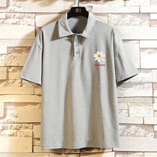 PL29059-P35翻领短袖polo衫男大码宽松半袖t恤男砖墙挂拍，男装Polo衫，电商A040A