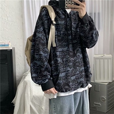 春秋新品嘻哈潮牌ins情侣连帽外套百搭帅气上衣现货W383-P35，男装卫衣，星座512-4