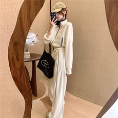 韩版休闲运动套装女春季新款高级感显瘦立领卫衣时尚阔腿裤两件套，女装套装/套裙，2C310