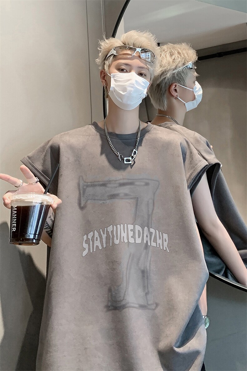 B282-2467-P28麂皮绒坎肩背心7美式无袖大码,男装背心/马甲,星座517A-8（原B282）