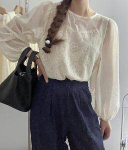 刺绣特色假两件上衣，其它，新袖