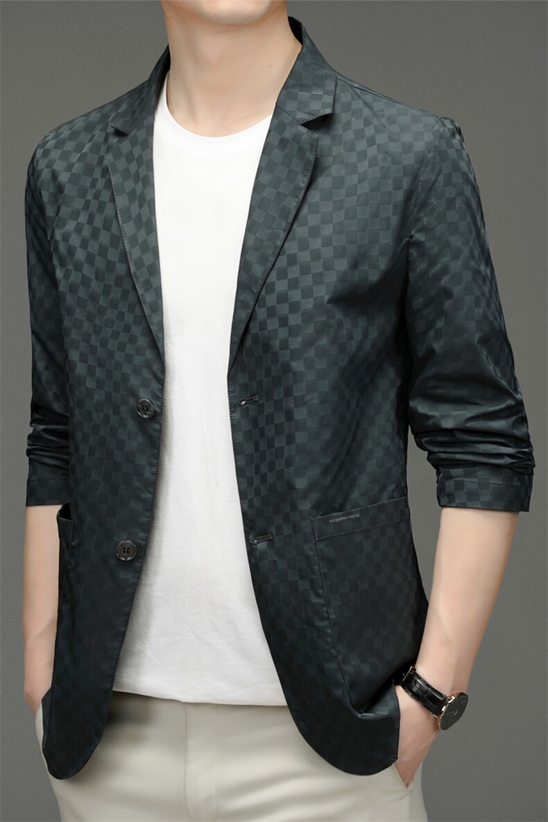 单西外套男2023春季新款商务宽松西服帅气休闲西装SFTX2208-P130,男装西服,电商B212（原钱塘6029）