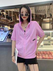 现货带帽休闲开衫卫衣，女装卫衣/绒衫，悠奈尔