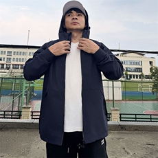 Y009拼接撞色连帽男女休闲大码团队冲锋衣户外旅游运动薄夹克潮男，男装夹克，星座115A-3