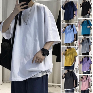 T300 纯棉200克 S-5XL 10色选 T恤光版纯色T 抖音直播供货大码图片