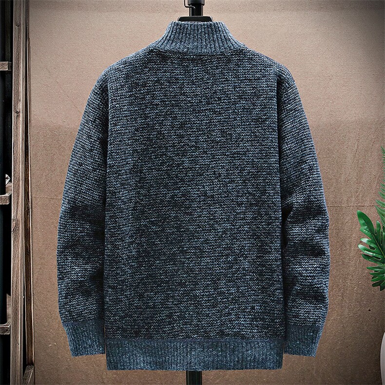 品质好秋冬季新款男士休闲立领毛衣外套百搭加绒棉服8917-P50,男装针织衫/毛衣,星座1706